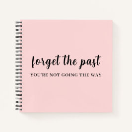 Cuaderno Diseño melocotón rosa No mires atrás