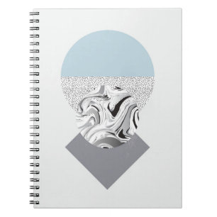Cuaderno Diseño minimalista de la onda y de los puntos