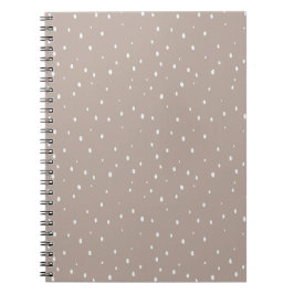 Cuaderno Diseño minimalista de puntos de polka en tonos apa