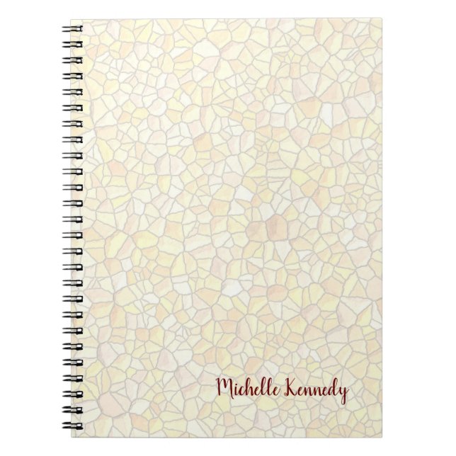 Cuaderno Diseño Mínimo de Mosaico Moderno Profesional (Frente)