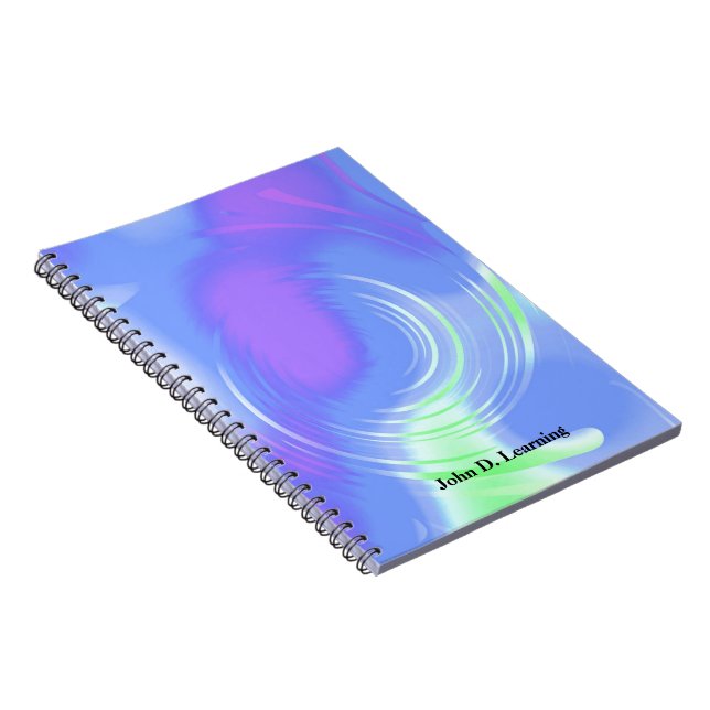 Cuaderno Diseño moderno abstracto giratorio (Lado Derecho)