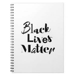 Cuaderno Diseño moderno, audaz y diferente Las vidas negras