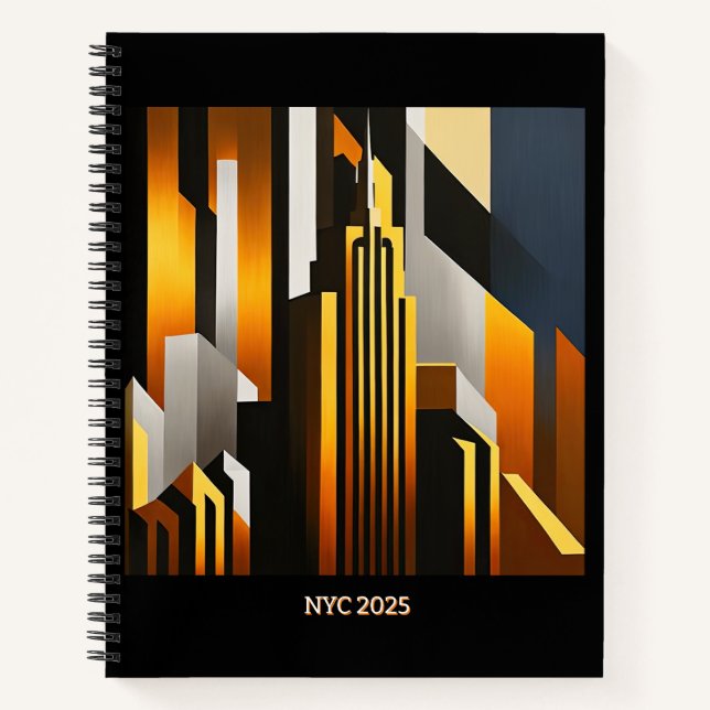 CUADERNO DISEÑO MODERNO DE ARTE METRO DE CITYSCAPE (Anverso)