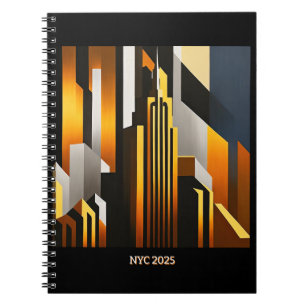CUADERNO DISEÑO MODERNO DE ARTE METRO DE CITYSCAPE