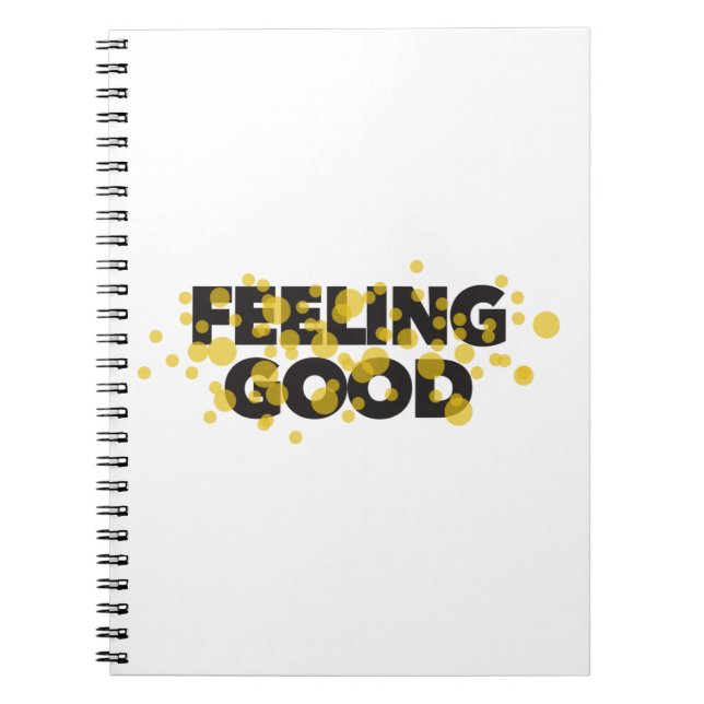 Cuaderno Diseño moderno, lúdico y alegre de Feeling Good (Frente)
