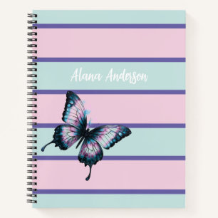 Cuaderno Diseño moderno personalizado con rayas horizontale