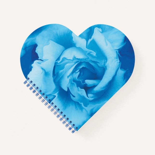 Cuaderno Diseño moderno y bonito de Rosa azul (Anverso)