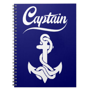 Cuaderno Diseño Náutico Ancla Barco de Vela Capitán