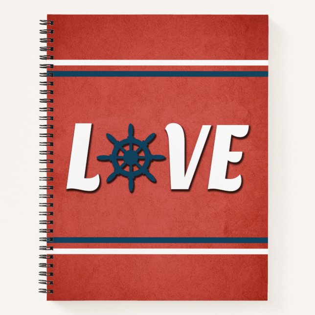 Cuaderno Diseño náutico de amor (Anverso)