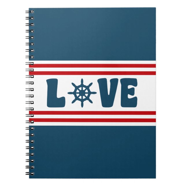 Cuaderno Diseño náutico de amor (Frente)