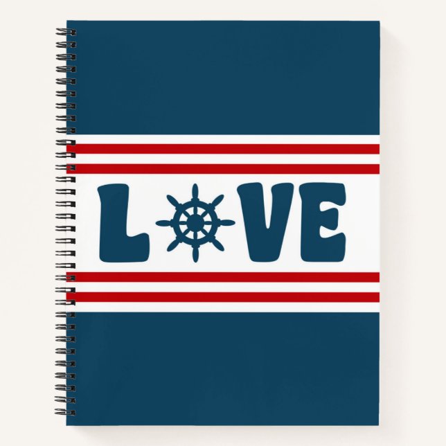 Cuaderno Diseño náutico de amor (Anverso)
