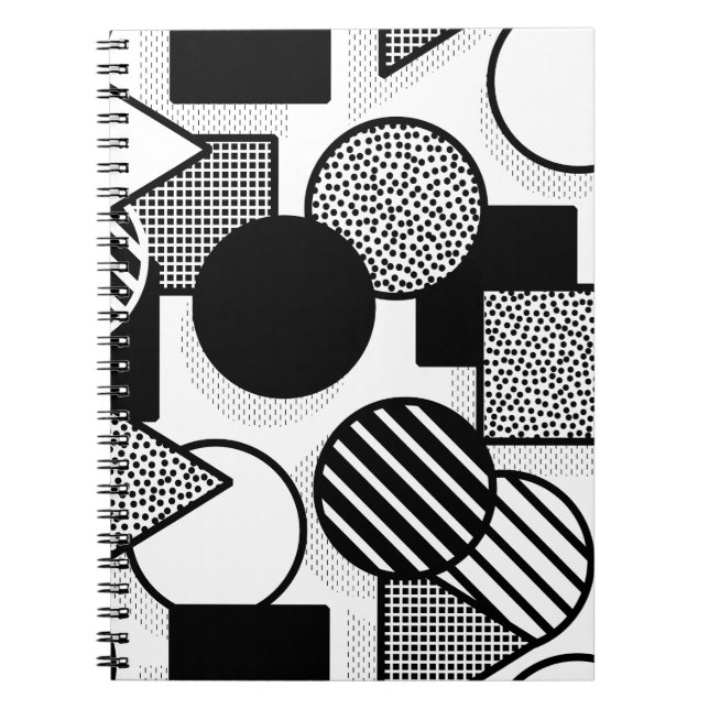 Cuaderno Diseño negro mínimo III (Frente)