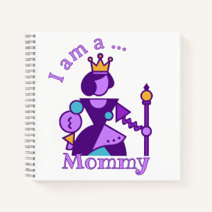 Cuaderno Diseño personalizado abstracto para mamá con nombr
