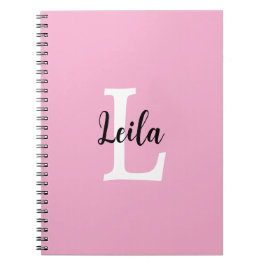 Cuaderno Diseño personalizado de monograma con nombre en le