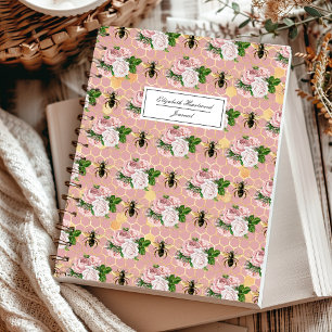 Cuaderno Diseño Personalizado de Panal de Abejas con Patrón