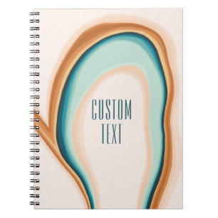 Cuaderno Diseño personalizado de Soft Swirl Art