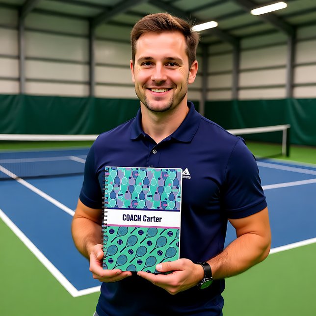 Cuaderno Diseño personalizado para jugadores de tenis, entr (Personalized Design for Tennis players, coaches... Notebook)