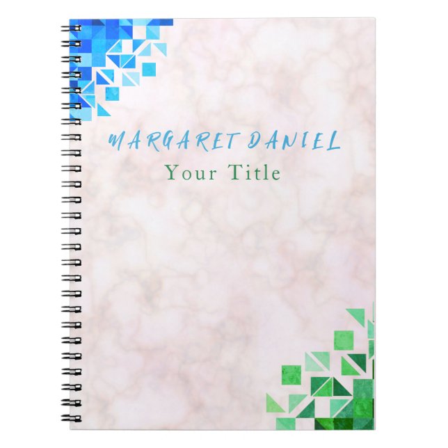 Cuaderno Diseño Popular Mármol Blanco (Frente)