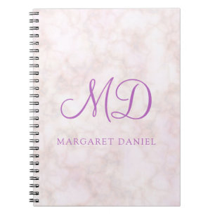 Cuaderno Diseño Popular Mármol Blanco