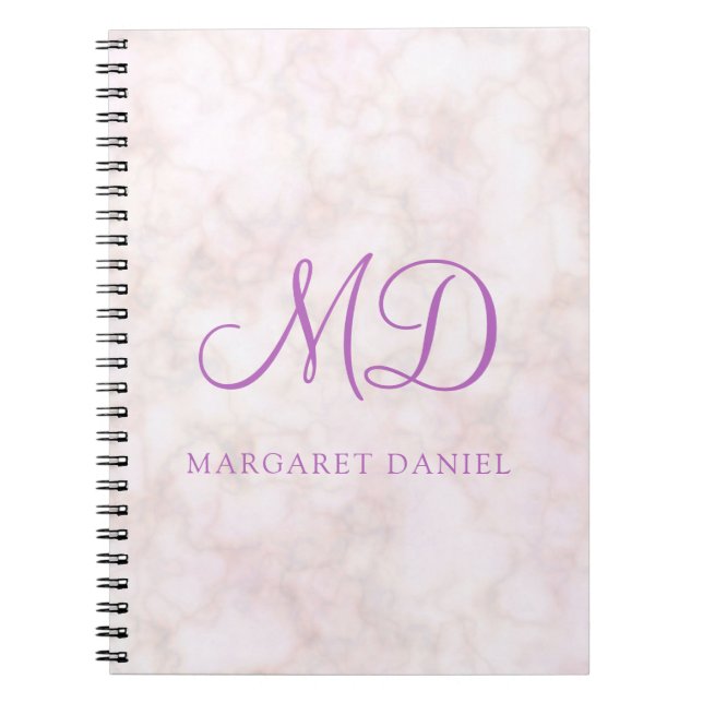 Cuaderno Diseño Popular Mármol Blanco (Frente)