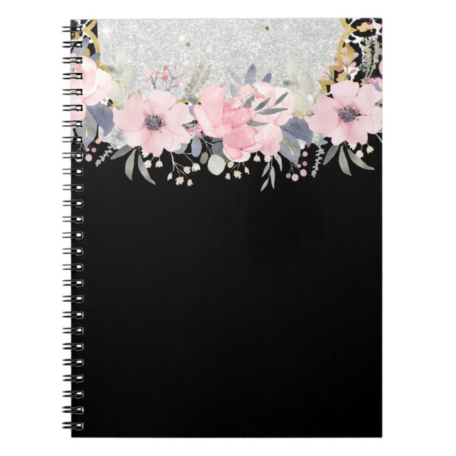 Cuaderno Diseño Propio Estacionamiento Floral Girona Rosa (Frente)
