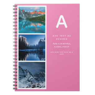 Cuaderno Diseño propio regalo de diario con fotos Texto ini