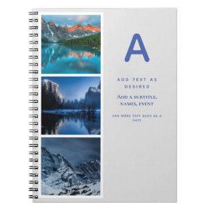 Cuaderno Diseño propio regalo de diario con fotos Texto ini