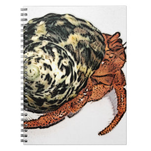 Cuaderno Diseño púrpura del cangrejo de ermitaño de Pinc