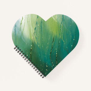 Cuaderno Diseño Purpurinoso de Tumbler de tinta de alcohol