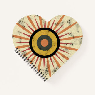 Cuaderno Diseño Retro Boho de Explosión Solar