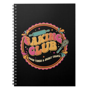 Cuaderno Diseño Retro de Dulces Divertidos del "Club de Rep
