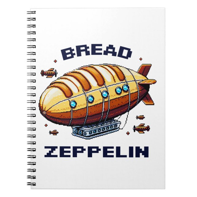 Cuaderno Diseño retro del Bread Zeppelin (Frente)
