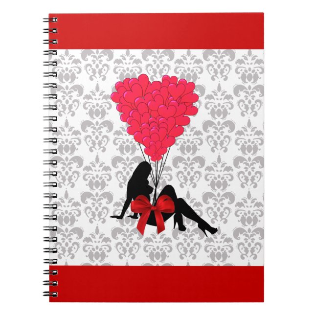 Cuaderno Diseño romántico de San Valentín (Frente)