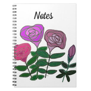 Cuaderno Diseño Rosa colorido