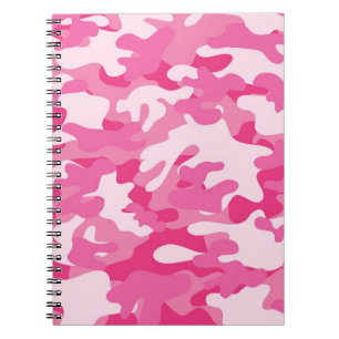 Cuaderno Diseño rosado y blanco de Camo