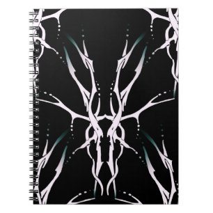 Cuaderno Diseño Tribal de Cráneo de Ciervo para Cazadores d