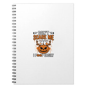 Cuaderno Diseño vectorial de cita de calabaza fantasma dive