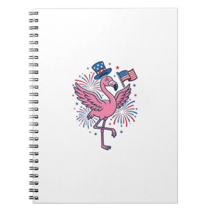 Cuaderno Diseño vectorial de fuegos artificiales de flamenc