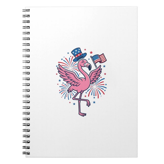 Cuaderno Diseño vectorial de fuegos artificiales de flamenc (Frente)