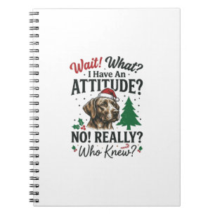 Cuaderno Diseño Vectorial de Navidad con Perro Divertido_1