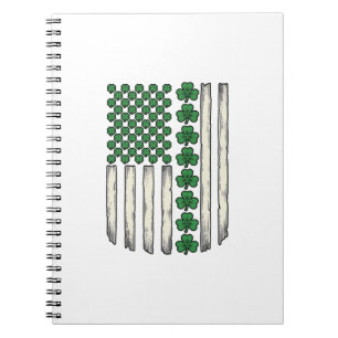 Cuaderno Diseño vectorial vintage de bandera americana de t