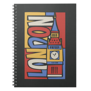 Cuaderno Diseño vibrante de Londres, Inglaterra el