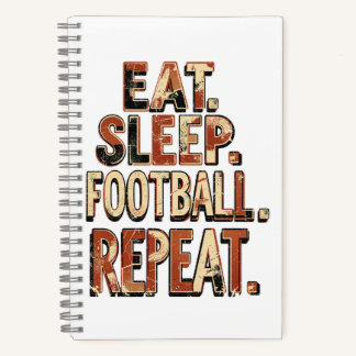 Cuaderno Diseño Vintage para Fanáticos del Fútbol | Gráfico