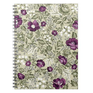 Cuaderno Diseño violeta de las flores