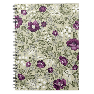 Cuaderno Diseño violeta de las flores