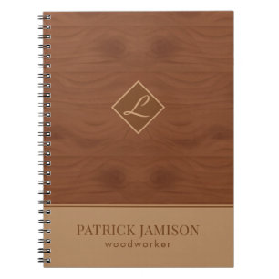 Cuaderno Diseño Y Logo De Madera
