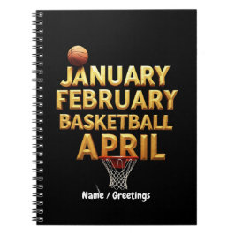 Cuaderno Diseños de abril de baloncesto de enero de Guay