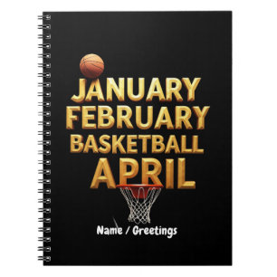 Cuaderno Diseños de abril de baloncesto de enero de Guay