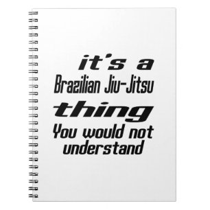 Cuaderno Diseños de la cosa de Jiu-Jitsu del brasilen@o