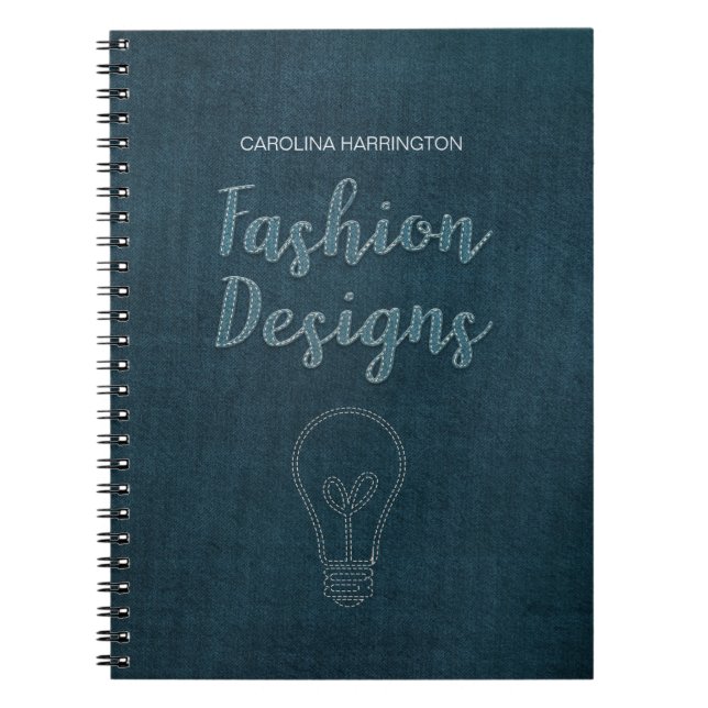 Cuaderno Diseños de moda personalizados (Frente)